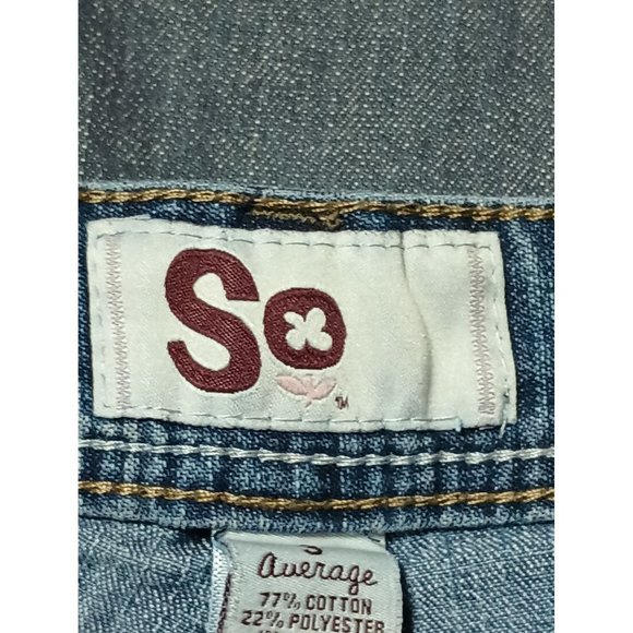 So Jeans Junior Size 3 Skinny Stretch Blue Denim - Picture 6 of 12